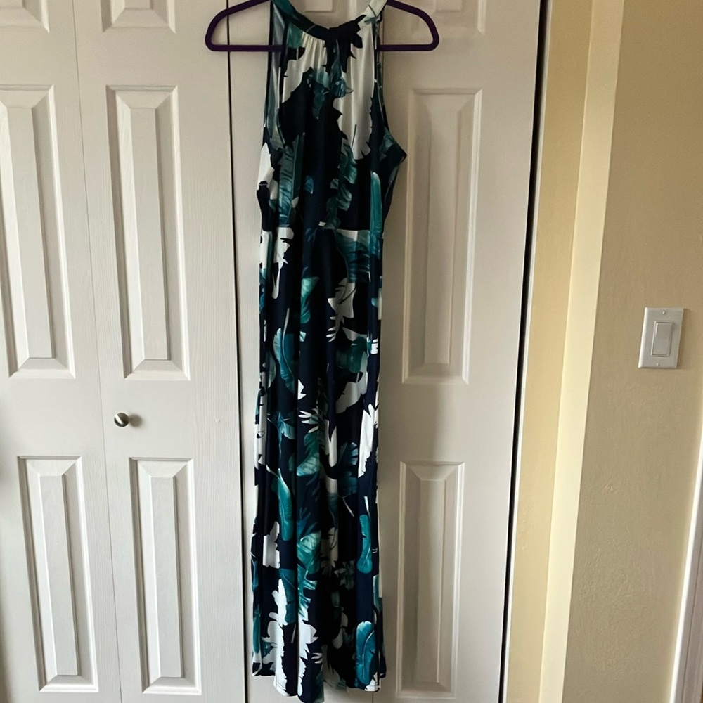 Green Halter Maxi Dress for Cocktail Events